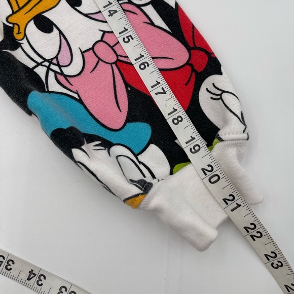 Disney Mickey & Friends Crewneck Sweatshirt Juinors Size Medium 7-9 AOP - Picture 11 of 12